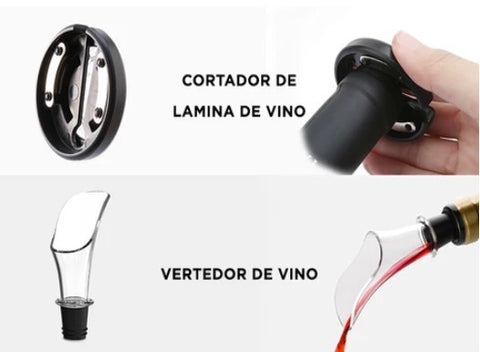 Sacacorcho de vino 4 en 1