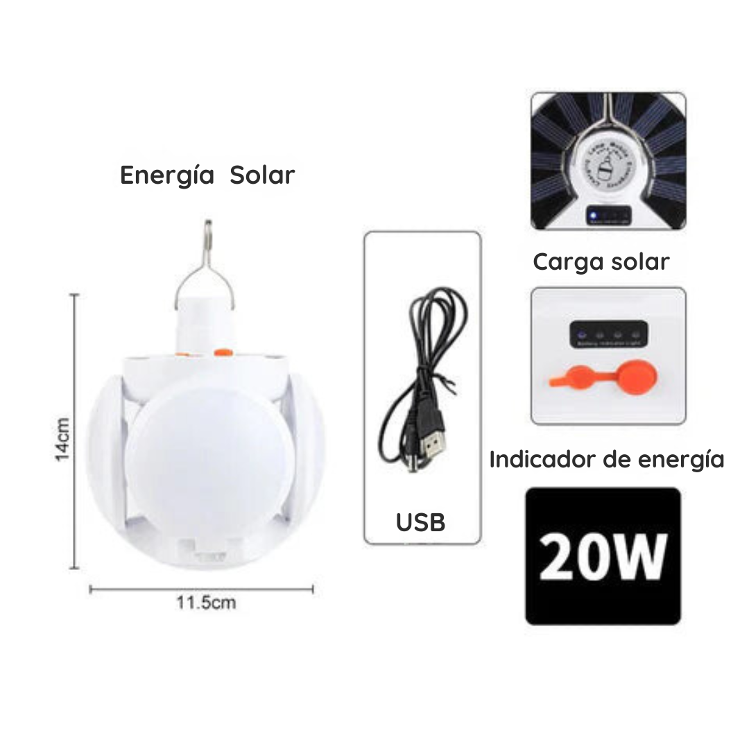 LAMPARA SOLAR PLEGABLE