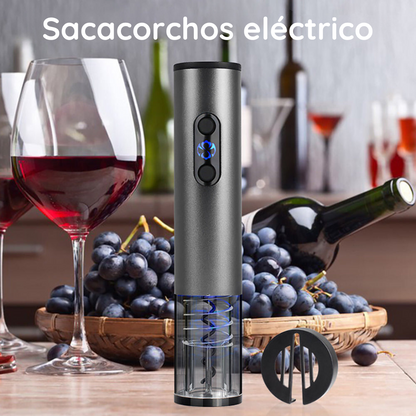 Sacacorcho de Vinos Eléctrico Recargable 4 en 1