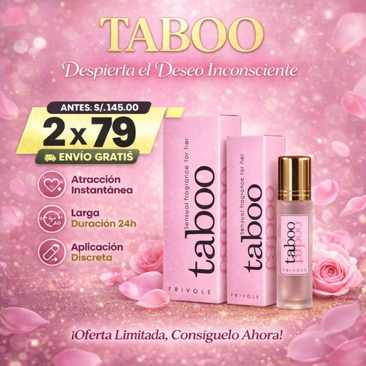 2X1 Perfume TABOO FEROMONA Seduce sin esfuerzo